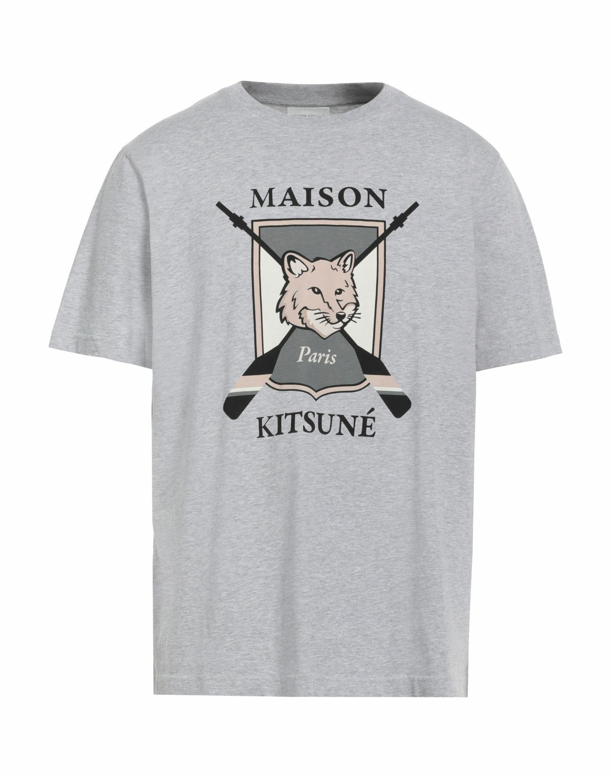 Maison Kitsuné Mens T-shirt in Grey
