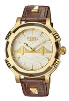 Rebel Brooklyn Bridge Silver Dial Mens Watch RB102-9011