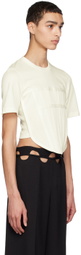 Dion Lee Off-White Corset T-Shirt
