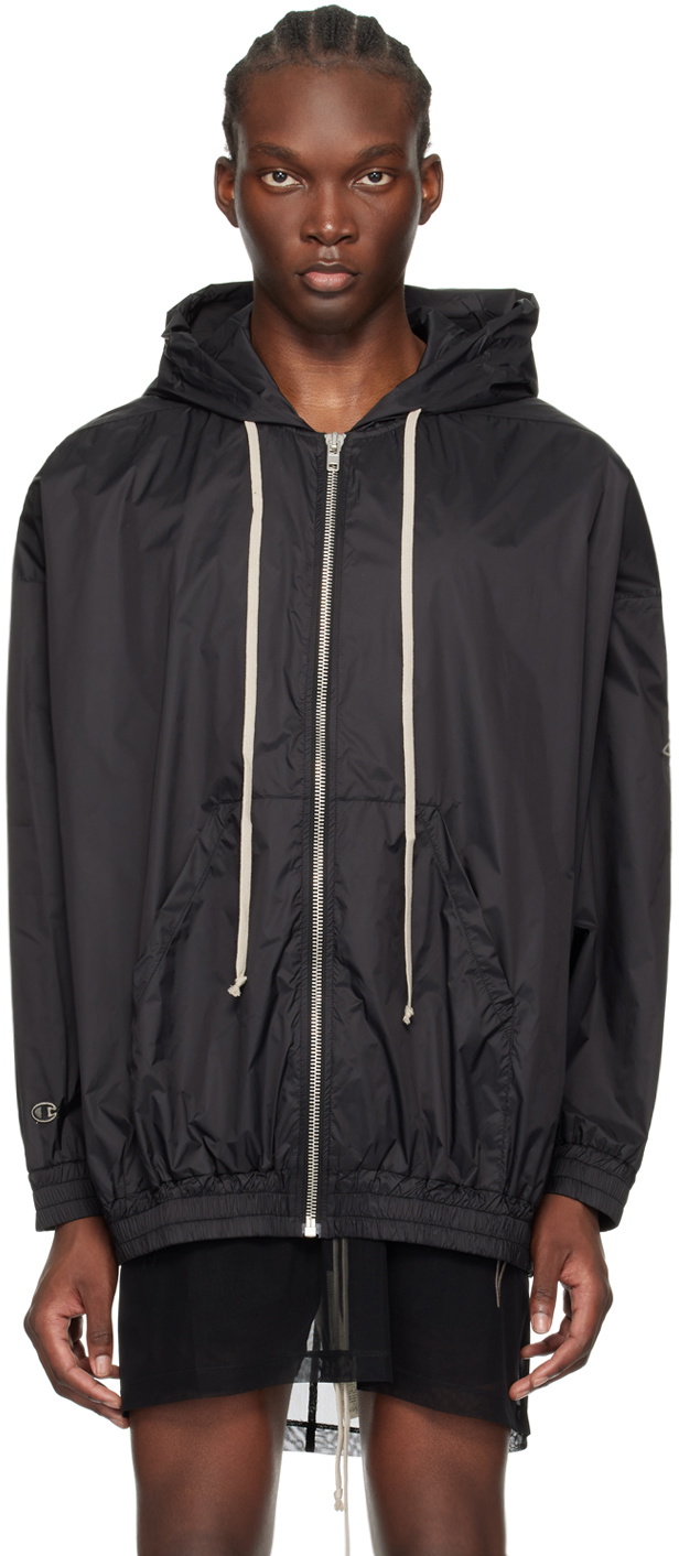 Rick Owens Black Champion Edition Jumbo Jason's Hoodie Rick