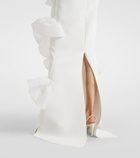 Maticevski Indulgence ruffled bustier gown