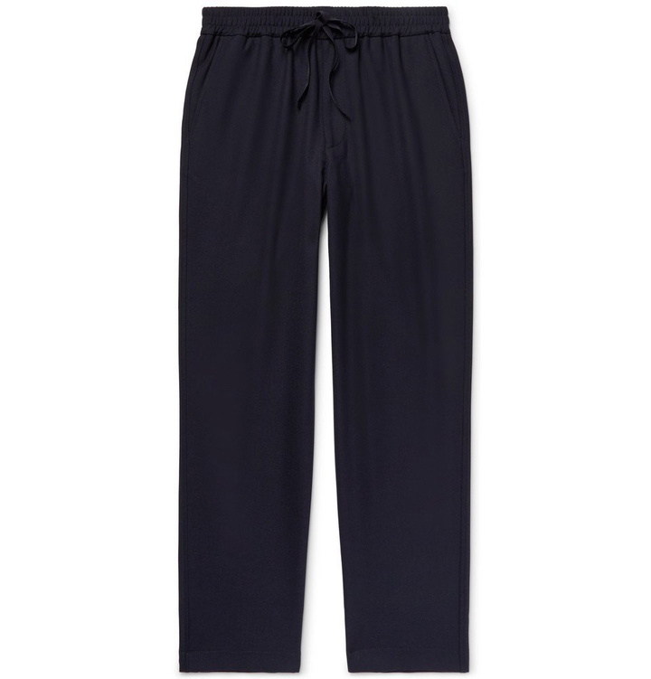 Photo: Barena - Woven Drawstring Trousers - Midnight blue