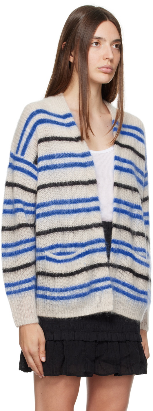 MARANT ÉTOILE Dana brushed-knit cardigan - Blue