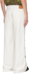 Anna Sui SSENSE Exclusive White Jeans