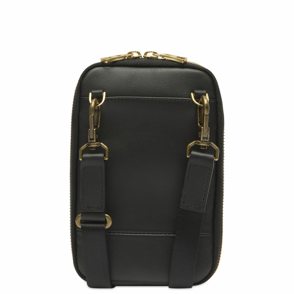 Master-Piece Gloss Leather Shoulder Bag in Black 