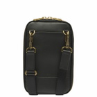 Master-Piece Gloss Leather Shoulder Bag in Black 