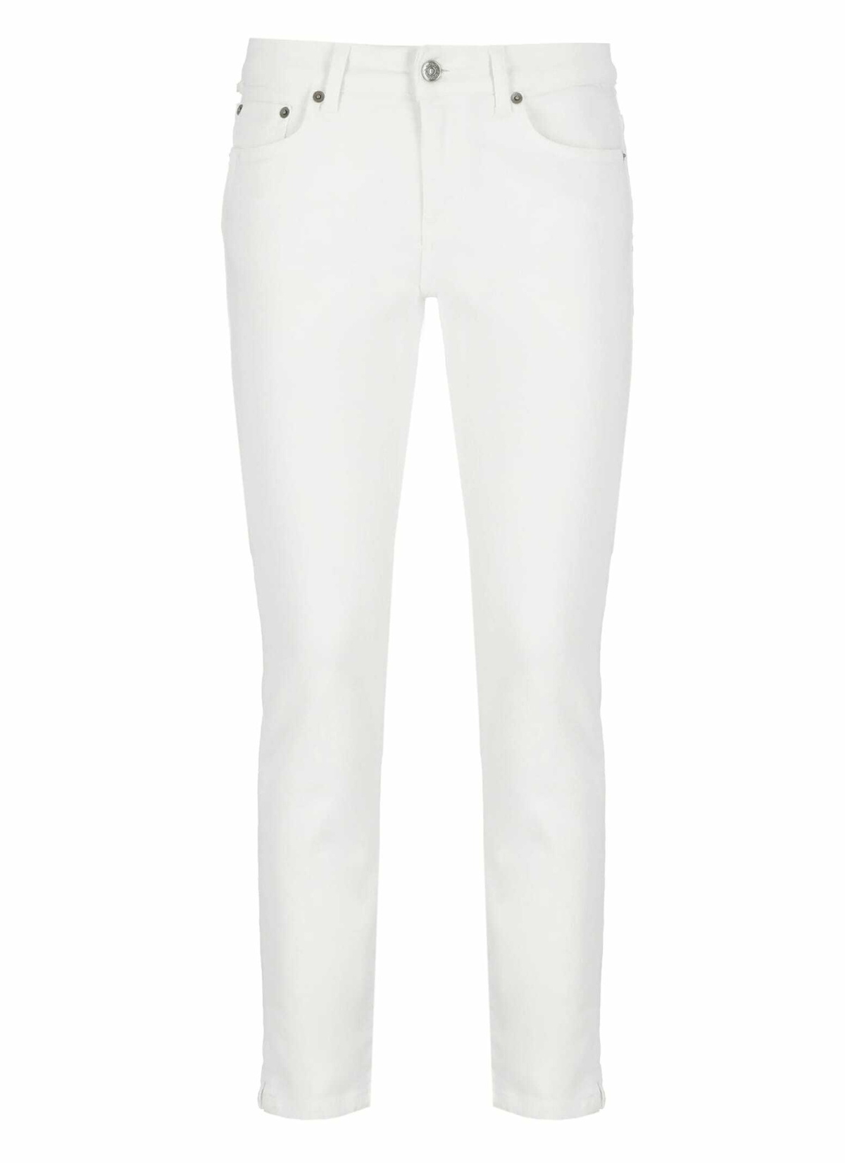 Pantalon En Gabardine DONDUP - Taille 32, Rose, Teinture Pièce, Boutonnage Fly, Neuf Avec étiquettes