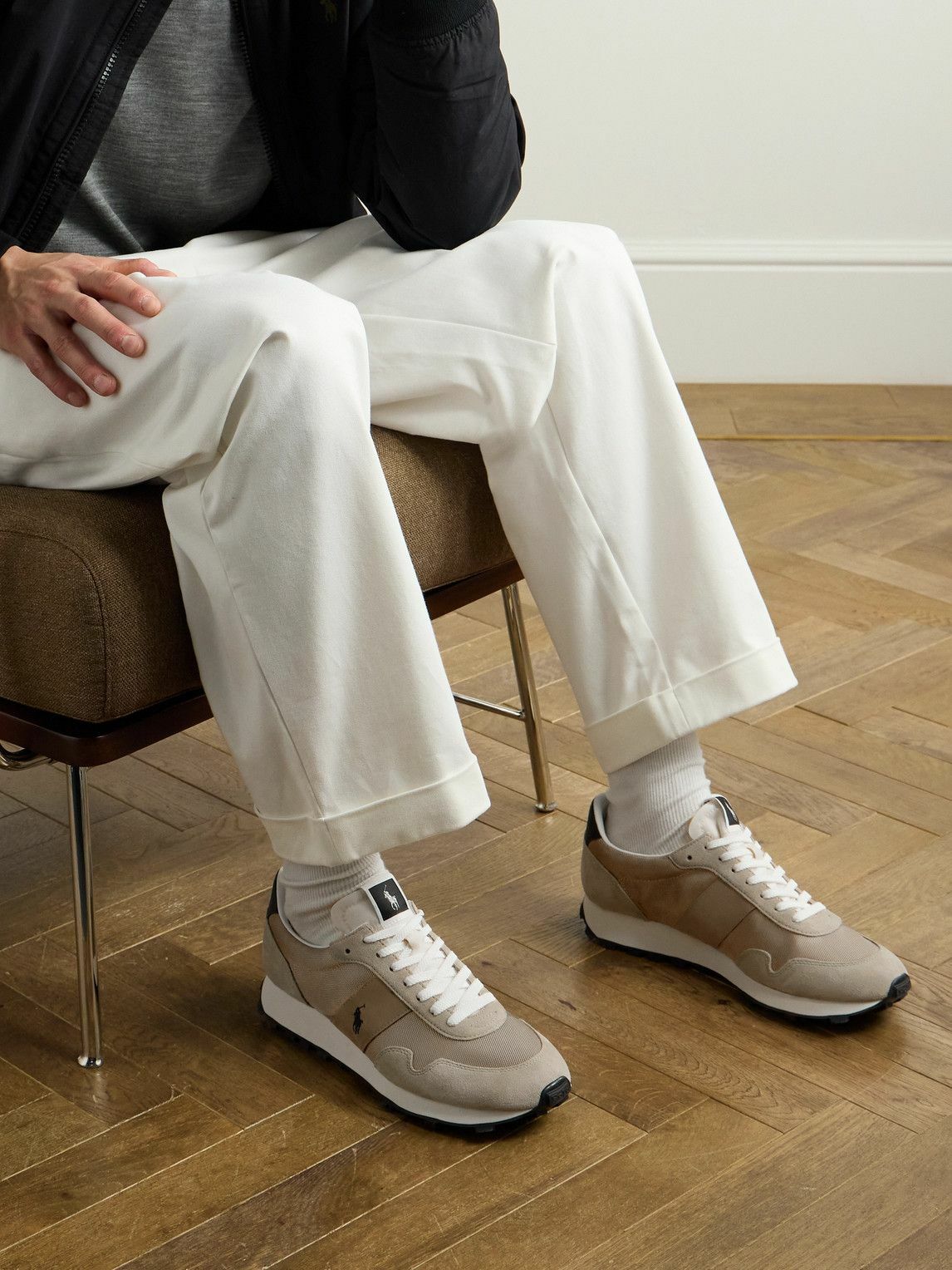 Polo Ralph Lauren - PRL Trail 125 Leather and Suede-Trimmed Canvas