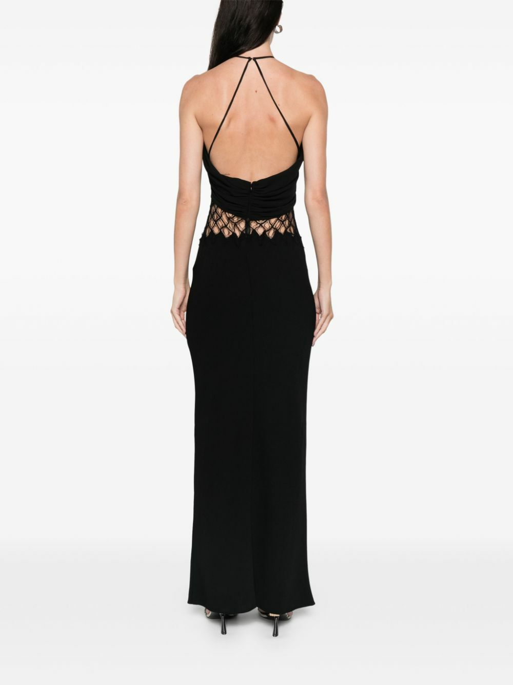 green emerald velvet dress Christopher Esber
