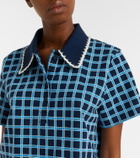 The Upside Clubhouse Dom checked cotton polo shirt