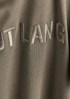 Helmut Lang Logo-embroidered Cotton T-shirt Olive