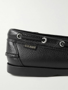 G.H. BASS - Jetty II Full-Grain Leather Boat Shoes - Black