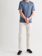 ERMENEGILDO ZEGNA - Linen T-Shirt - Blue