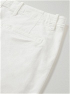 Nili Lotan - Dean Straight-Leg Panelled Cotton-Blend Twill Trousers - White