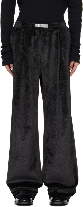 Photo: LGN Louis Gabriel Nouchi Black Large Pleats Sweatpants