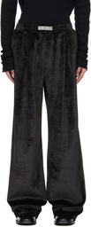 LGN Louis Gabriel Nouchi Black Large Pleats Sweatpants