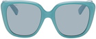 Gucci Blue Square Sunglasses