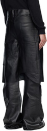 Swampgod Black Stövel Wide Leather Pants