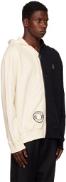 Raf Simons Black & Off-White Fred Perry Edition Patch Hoodie