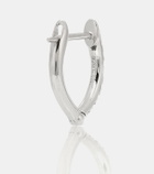 Melissa Kaye Cristina Small 18kt white gold earrings with diamonds