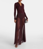 The Frankie Shop Solana wool, silk, and cashmere bodysuit
