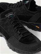 Diemme - Possagno Panelled Suede Sneakers - Black