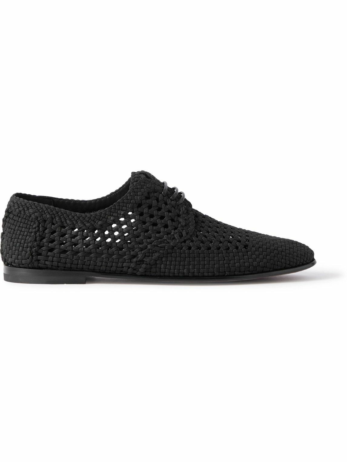 Dolce&Gabbana - Crocheted Derby Shoes - Black