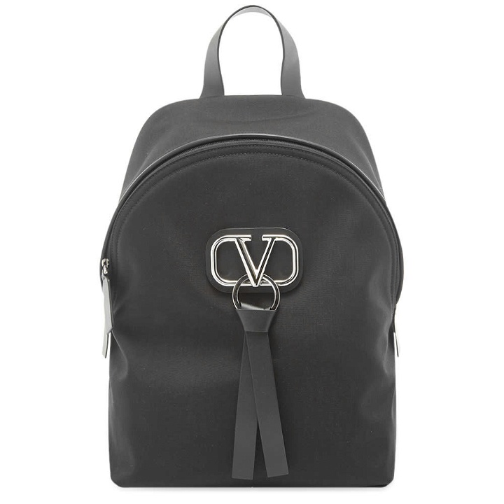 Photo: Valentino Go Logo Ribbon Nylon Backpack