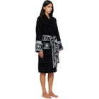 Versace Black 'I Heart Baroque' Bathrobe