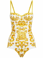 DOLCE & GABBANA Maiolica Print One Piece Swimsuit