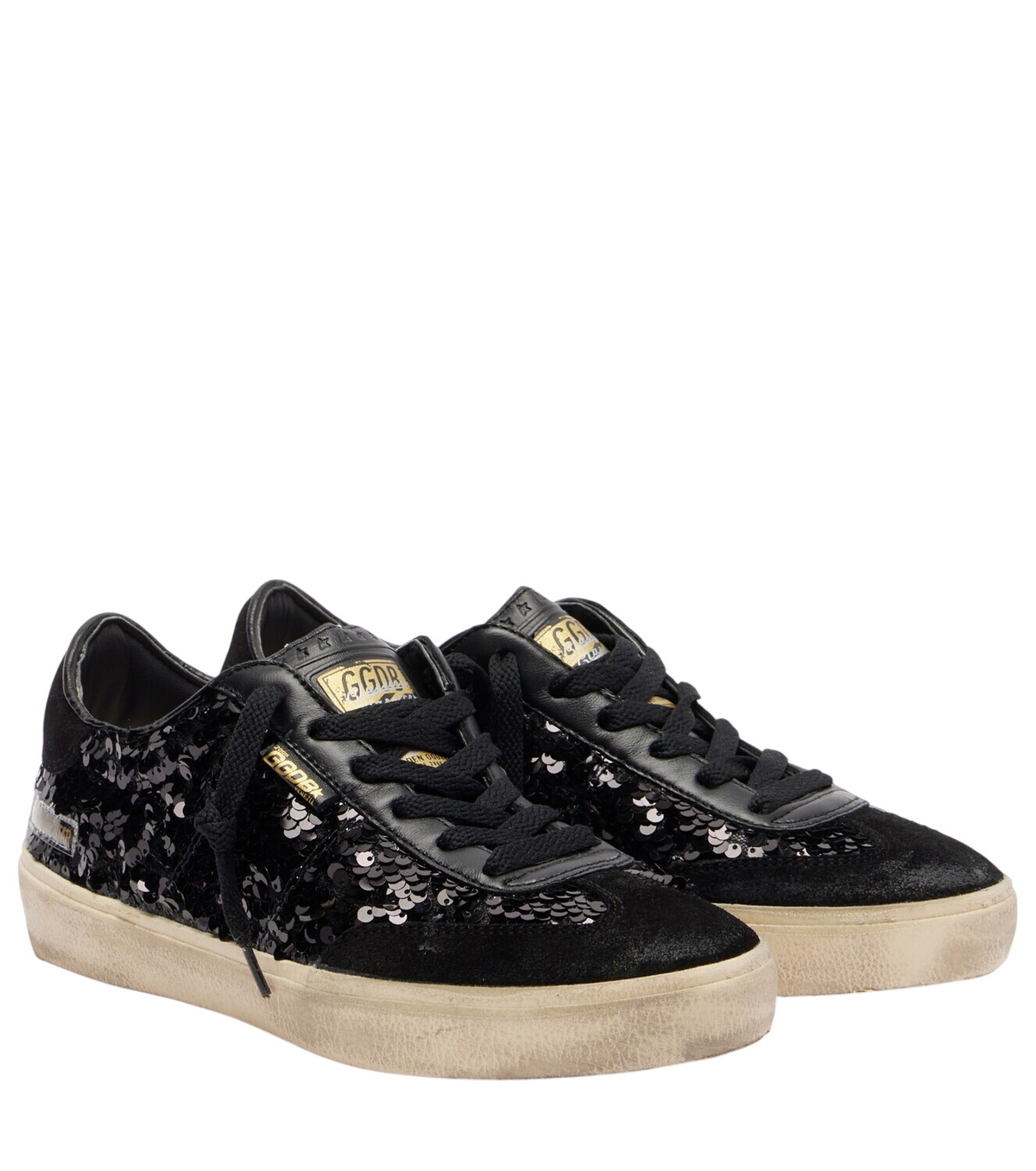 Golden Goose Off-White & Beige Slide Double Quarter Penstar Golden Goose Off-White & Beige Slide Double Quarter Penstar