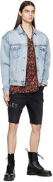 Ksubi Black & Orange Fire Resort Shirt