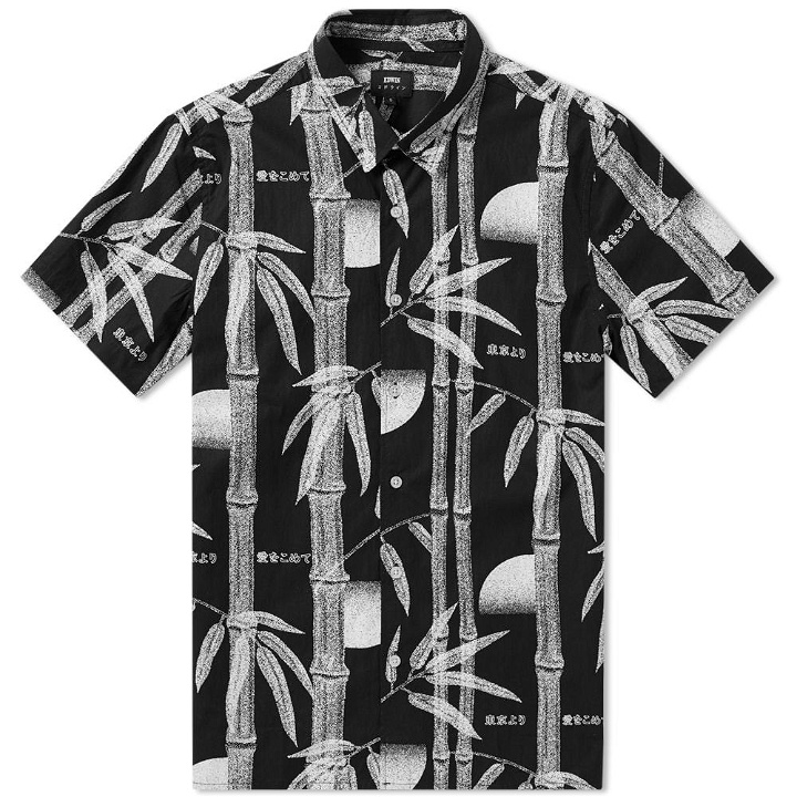 Photo: Edwin Short Sleeve Nimes Shirt Black Bamboo Print