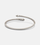 Bucherer Fine Jewellery Classics Twist 18kt white gold bangle with diamonds