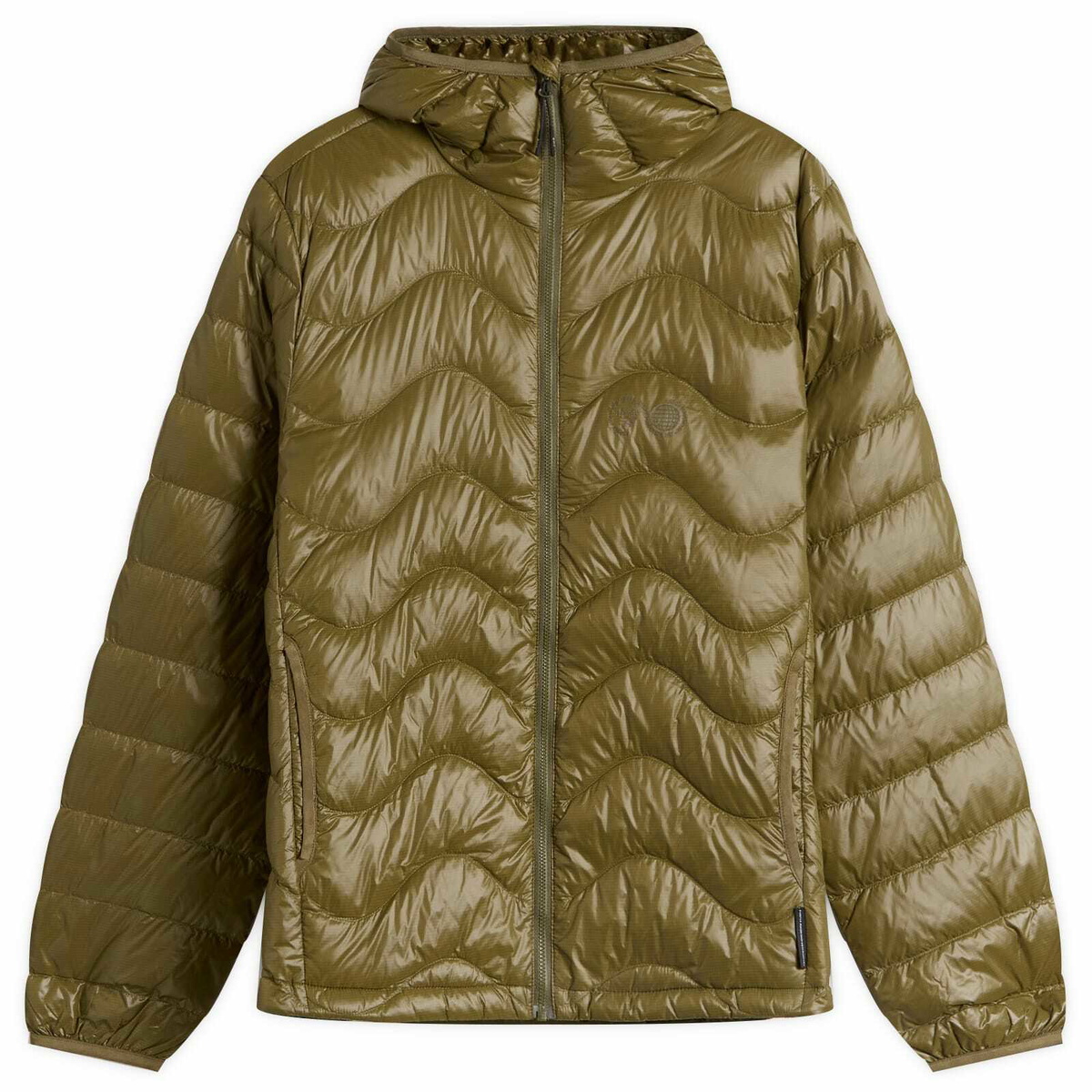 Purple Mountain Observatory Men's Waves Hooded Puffa Jacket in
