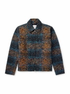 NN07 - Gael 80267 Wool-Blend Jacquard Jacket - Blue