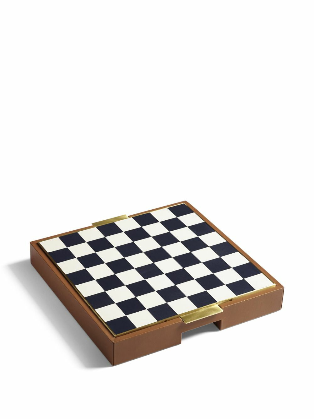 Ralph Lauren Home Brown Fowler Chess And Checkers Game Set