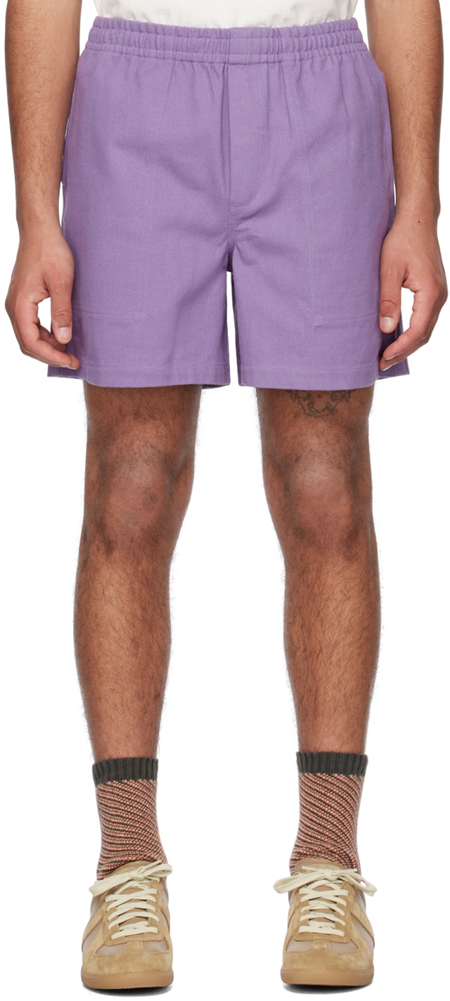 Bode Purple Rugby Shorts Bode