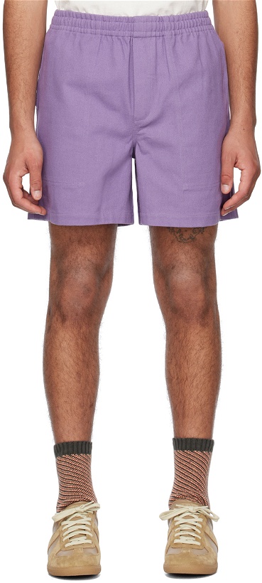 Photo: Bode Purple Rugby Shorts