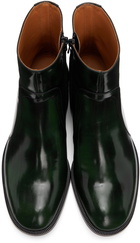 Maison Margiela Green Waxed Boots