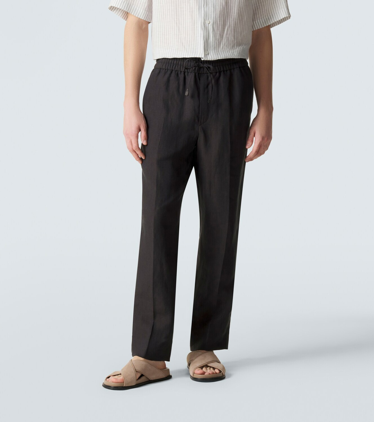 Brioni Linen straight pants