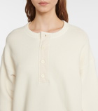The Row - Waffle-knit cotton-blend sweatshirt
