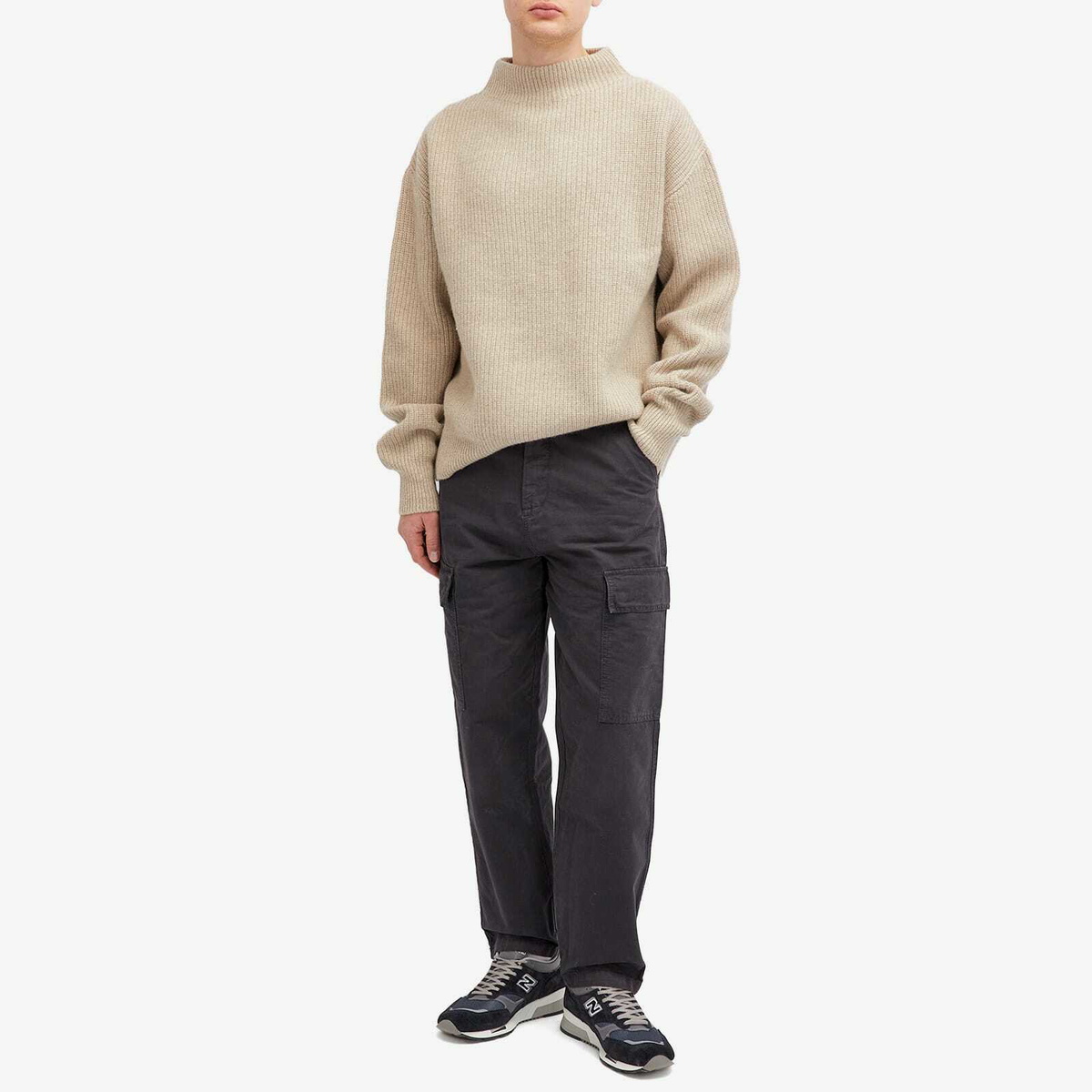 Armor-Lux Men's Cargo Trousers in Rich Navy