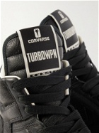 Rick Owens - Converse TURBOWPN Weapon Leather High-Top Sneakers - Black