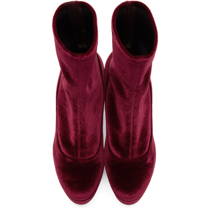 Velvet sock outlet booties