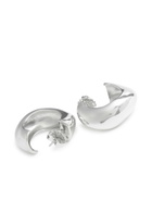 Agmes Medium Celia Sterling Silver Hoop Earrings - One Size