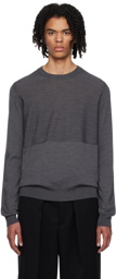 Jil Sander Grey Crewneck Sweater