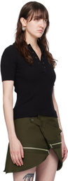 Courrèges Black Signature Polo
