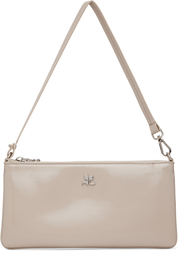 Photo: Courrèges Beige Zipped Naplack Pouch