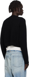 VETEMENTS Black Fancy Button Mini Cardigan
